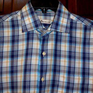 Peter Millar 100% Cotton Long Sleeve Shirt Size Large